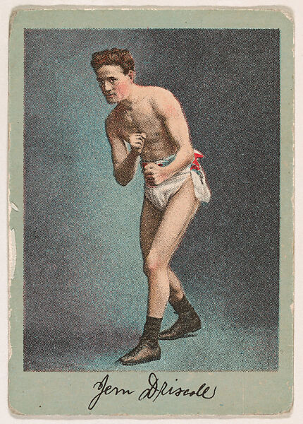 Jem Driscoll, from the Prize Fighter series (T225-101), issued in cigarettes distributed by The Khedivial Company and The Surbrug Company, Issued by The Khedivial Company, Commercial color lithograph 