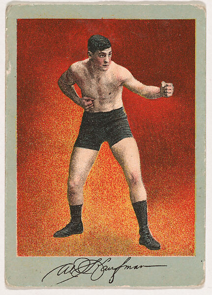 Al Kaufman, from the Prize Fighter series (T225-101), issued in cigarettes distributed by The Khedivial Company and The Surbrug Company, Issued by The Khedivial Company, Commercial color lithograph 