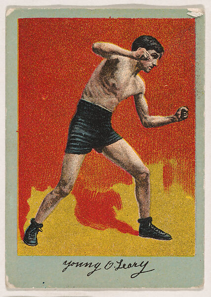 Young O'Leary, from the Prize Fighter series (T225-101), issued in cigarettes distributed by The Khedivial Company and The Surbrug Company, Issued by The Khedivial Company, Commercial color lithograph 