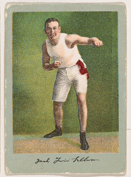 Jack (Twin) Sullivan, from the Prize Fighter series (T225-101), issued in cigarettes distributed by The Khedivial Company and The Surbrug Company, Issued by The Khedivial Company, Commercial color lithograph 