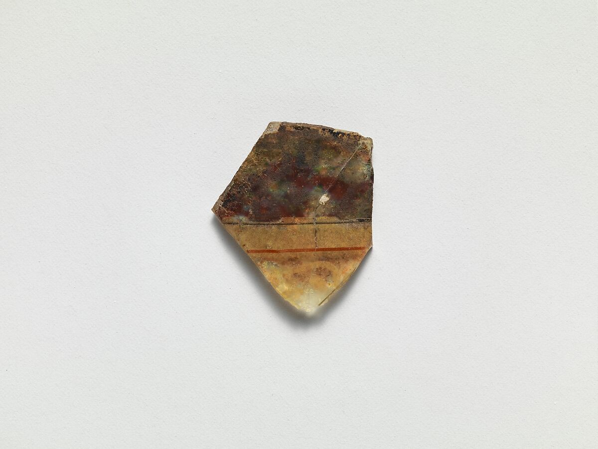 Fragment, Glass, ceramic, European or Middle Eastern