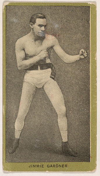 Jimmy Gardner, from the Pugilistic Subjects series (T226), issued by Red Sun Cigarettes, Issued by Red Sun Cigarettes, Commercial color lithograph 