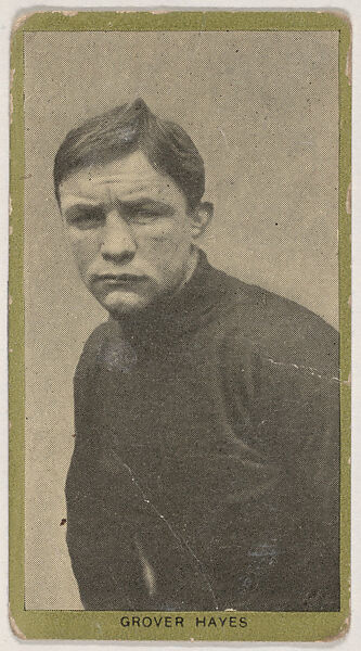 Grover Hayes, from the Pugilistic Subjects series (T226), issued by Red Sun Cigarettes, Issued by Red Sun Cigarettes, Commercial color lithograph 