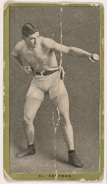 Al Kaufman, from the Pugilistic Subjects series (T226), issued by Red Sun Cigarettes, Issued by Red Sun Cigarettes, Commercial color lithograph 