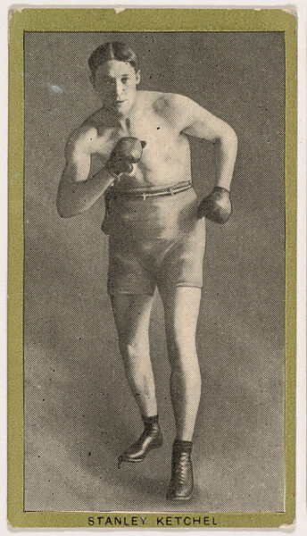 Stanley Ketchel, from the Pugilistic Subjects series (T226), issued by Red Sun Cigarettes, Issued by Red Sun Cigarettes, Commercial color lithograph 