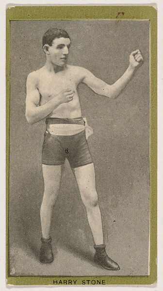 Harry Stone, from the Pugilistic Subjects series (T226), issued by Red Sun Cigarettes, Issued by Red Sun Cigarettes, Commercial color lithograph 