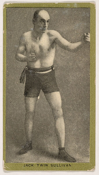 Jack Twin Sullivan, from the Pugilistic Subjects series (T226), issued by Red Sun Cigarettes, Issued by Red Sun Cigarettes, Commercial color lithograph 
