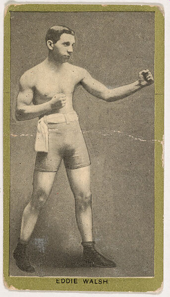 Eddie Walsh, from the Pugilistic Subjects series (T226), issued by Red Sun Cigarettes, Issued by Red Sun Cigarettes, Commercial color lithograph 