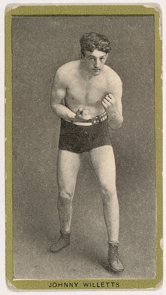 Johnny Willetts, from the Pugilistic Subjects series (T226), issued by Red Sun Cigarettes, Issued by Red Sun Cigarettes, Commercial color lithograph 