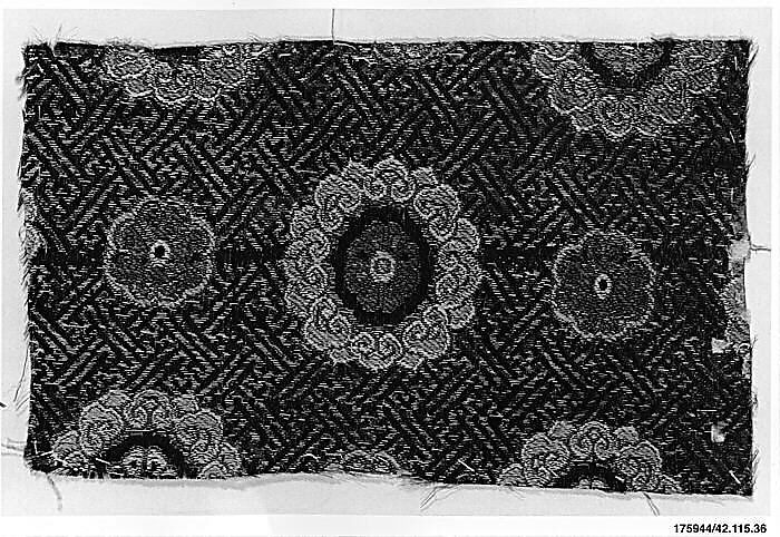 Piece, Silk, metallic thread, China 