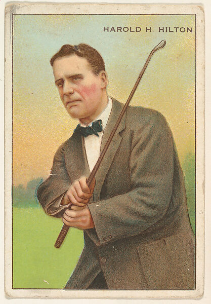 Harold H. Hilton, from the Series of Champions (T227), Issued by Honest Long Cut Tobacco, Commercial color lithograph 