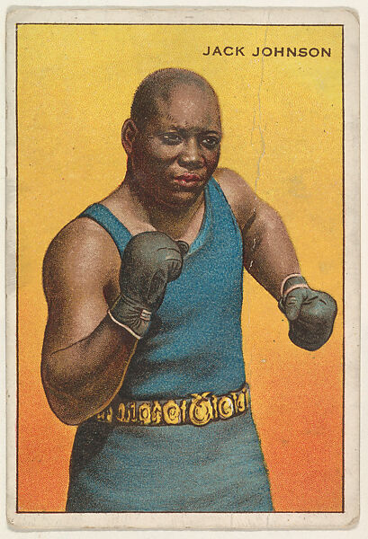 Jack Johnson, from the Series of Champions (T227), Issued by Honest Long Cut Tobacco, Commercial color lithograph 