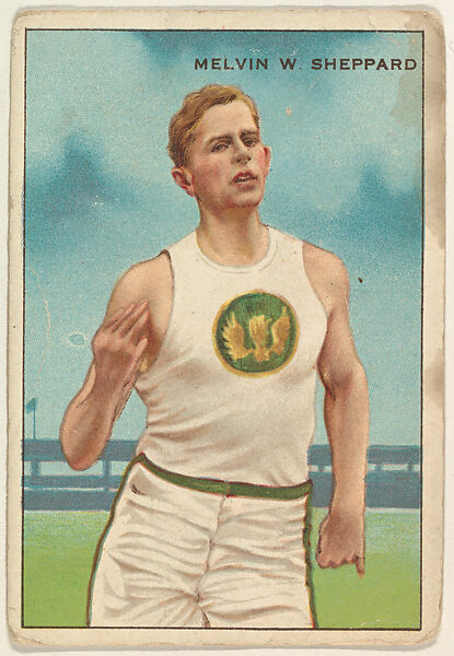 Melvin W. Sheppard, from the Series of Champions (T227), Issued by Honest Long Cut Tobacco, Commercial color lithograph 