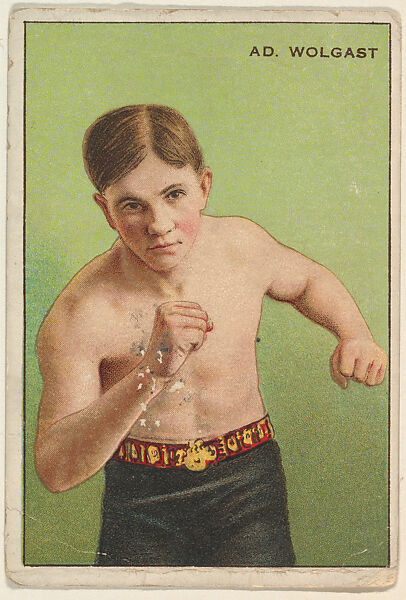 Adolph Wolgast, from the Series of Champions (T227), Issued by Honest Long Cut Tobacco, Commercial color lithograph 