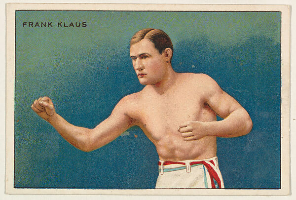Frank Klaus, from the Series of Champions (T227), Issued by Honest Long Cut Tobacco, Commercial color lithograph 