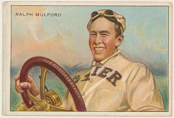 Ralph Mulford, from the Series of Champions (T227), Issued by Honest Long Cut Tobacco, Commercial color lithograph 