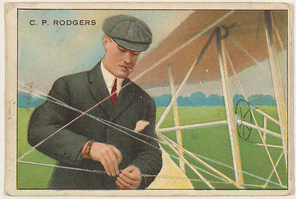 Calbraith P. Rodgers, from the Series of Champions (T227), Issued by Honest Long Cut Tobacco, Commercial color lithograph 