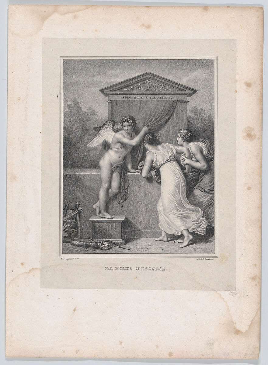 The Curious Performance, Charles-Louis Constans (French, active Paris, 1803–40), Lithograph 