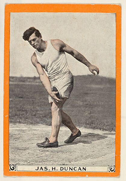 James H. Duncan, from for the World's Champion Athletes series (T230), Issued by Pan Handle Scrap Company, Commercial color lithograph 