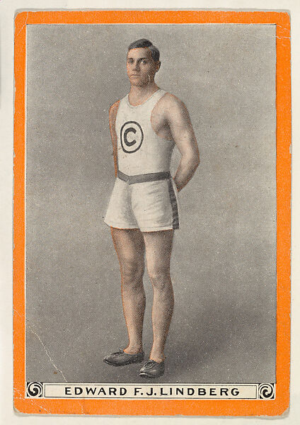 Edward F. J. Lindberg, from for the World's Champion Athletes series (T230), Issued by Pan Handle Scrap Company, Commercial color lithograph 