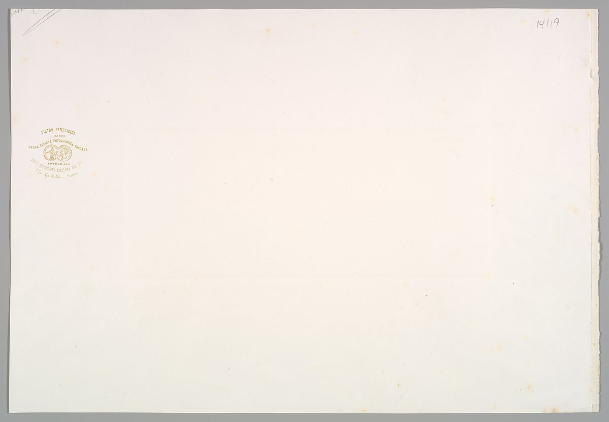 Fissore’s Plow from Tortona, Plow from Parma, Pietro Semplicini (Italian, active 1850s–90s), Albumen silver print from collodion negative