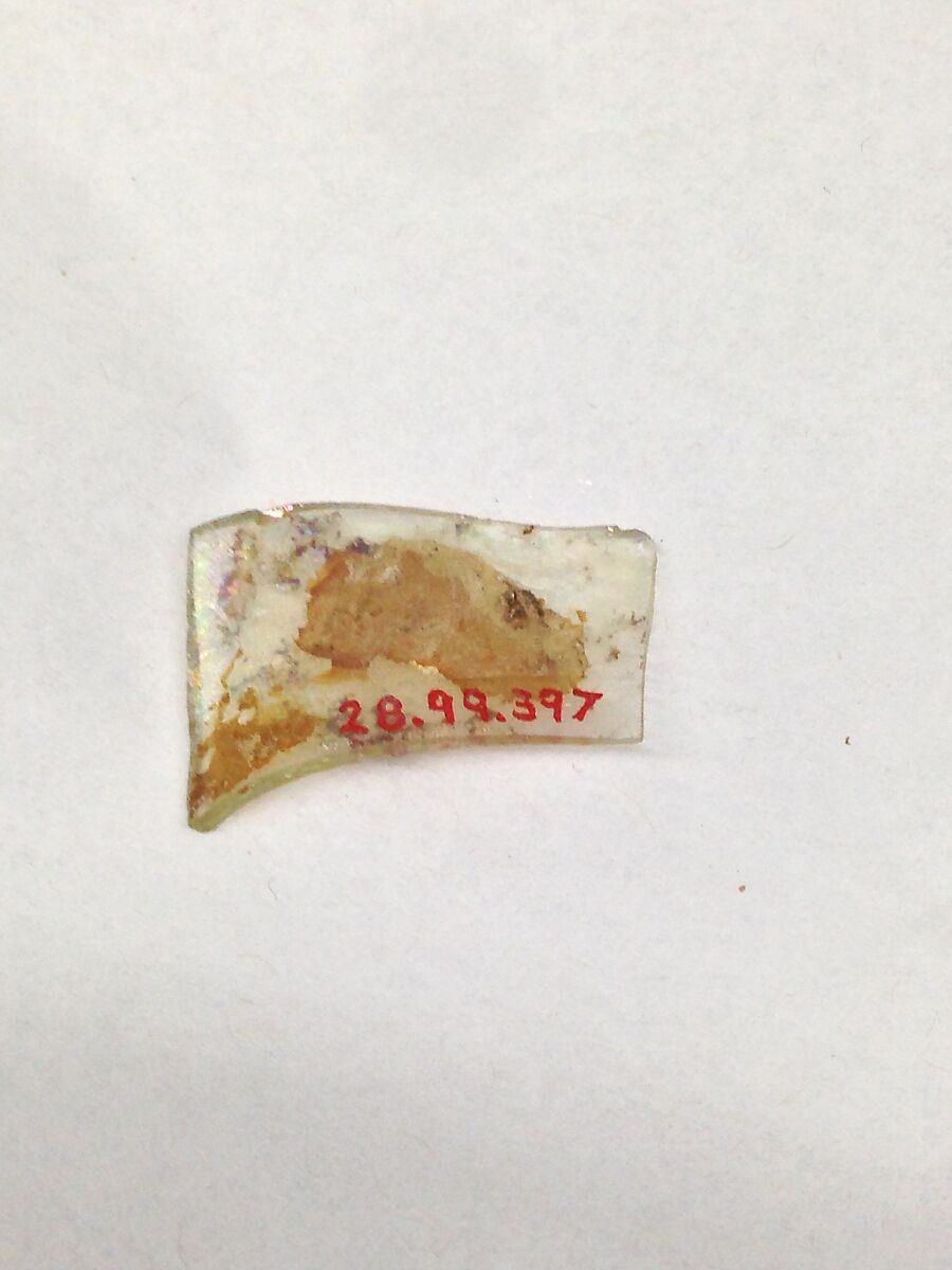 Fragment, Glass, ceramic, European or Middle Eastern