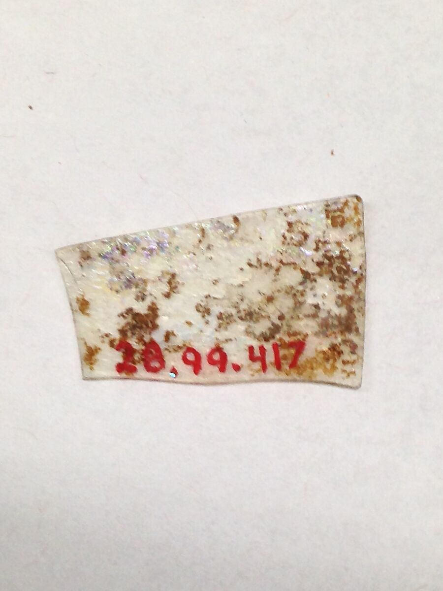Fragment, Glass, ceramic, European or Middle Eastern 