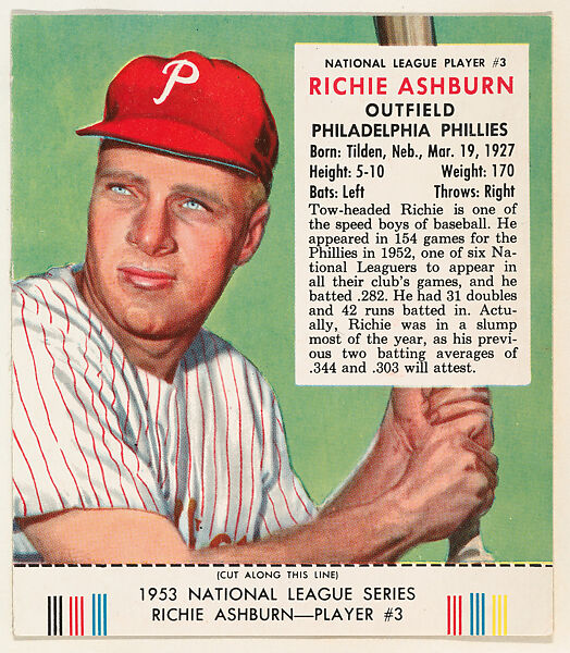 Richie Ashburn - This Day In Baseball