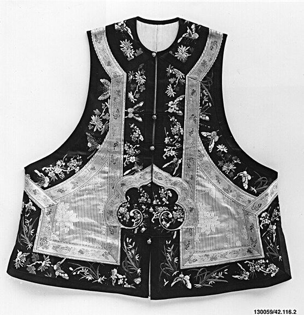 Woman's Vest, Silk on silk, China 