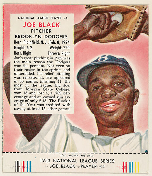 Issued by Red Man Chewing Tobacco | Joe Black, from the Red Man All ...