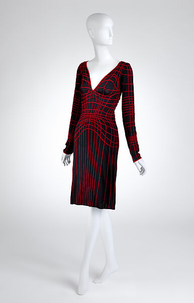 Dress, Mugler (French, founded 1974), synthetic, metal, French 