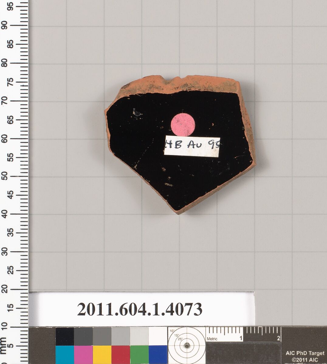 Terracotta rim fragment of a kylix (drinking cup), Terracotta, Greek, Attic