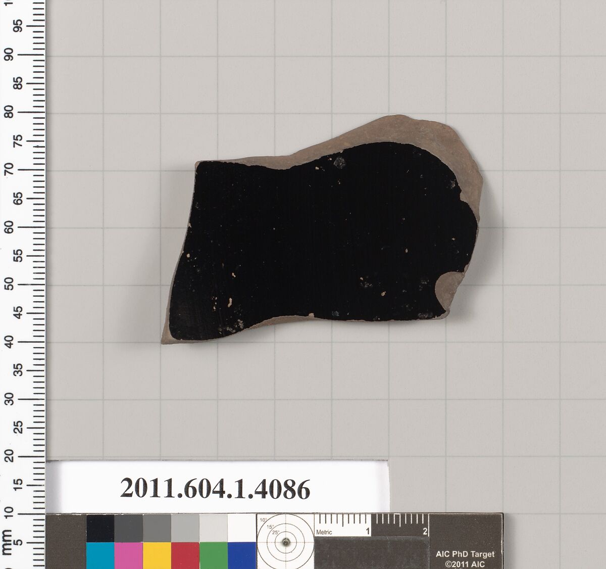 Terracotta fragment of a kylix (drinking cup), Terracotta, Greek, Attic