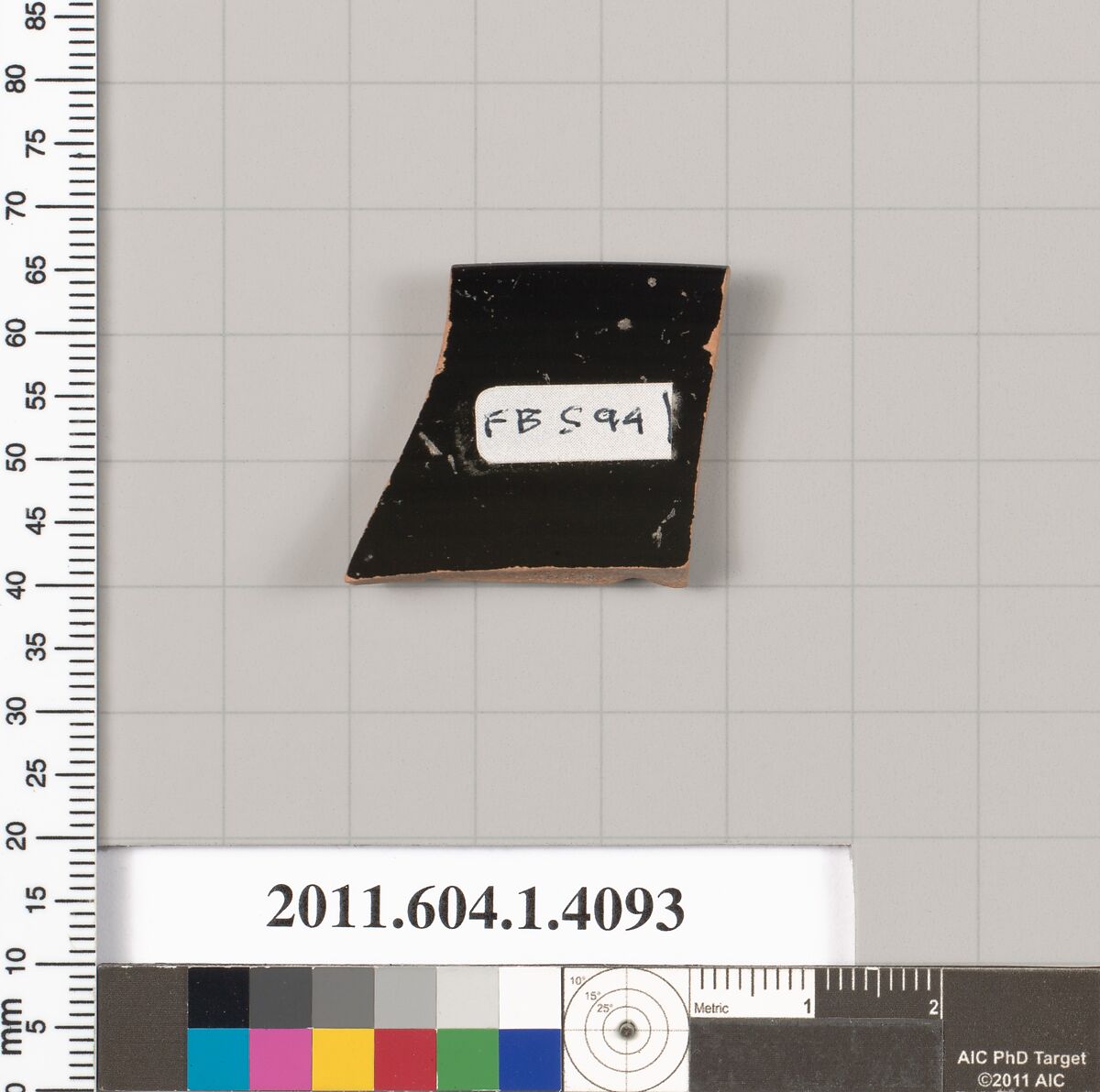 Terracotta rim fragment of a kylix (drinking cup), Terracotta, Greek, Attic