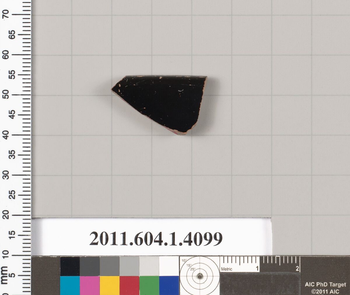 Terracotta rim fragment of a kylix (drinking cup), Terracotta, Greek, Attic