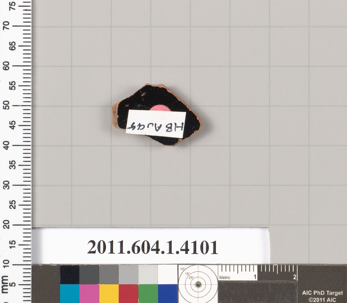 Terracotta fragment of a kylix (drinking cup), Terracotta, Greek, Attic