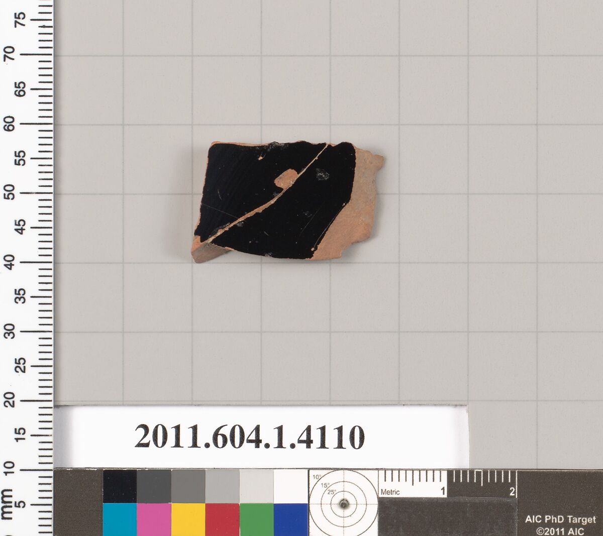Terracotta fragment of a kylix (drinking cup), Terracotta, Greek, Attic
