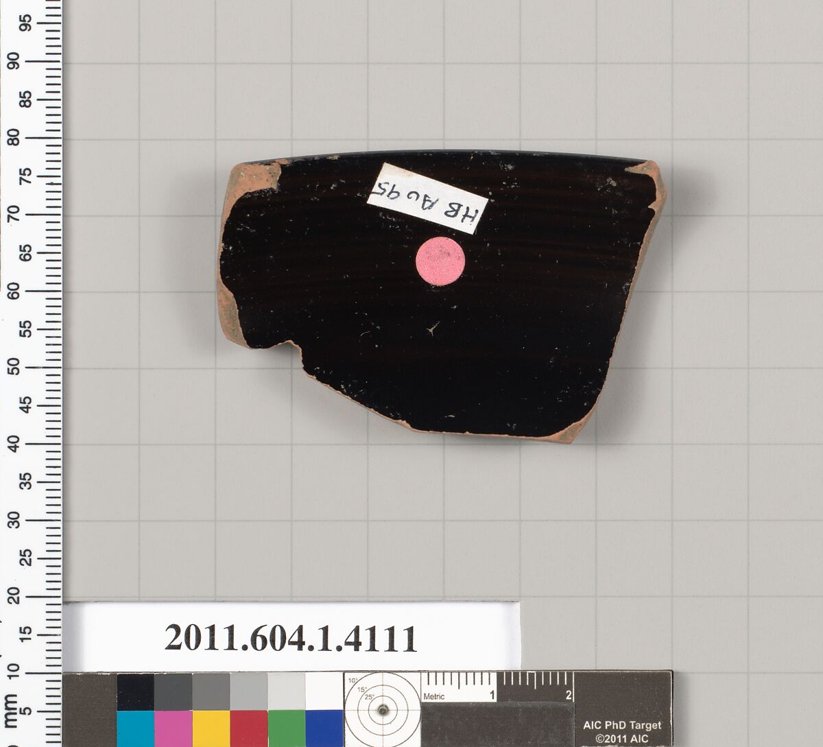 Terracotta rim fragment of a kylix (drinking cup), Terracotta, Greek, Attic