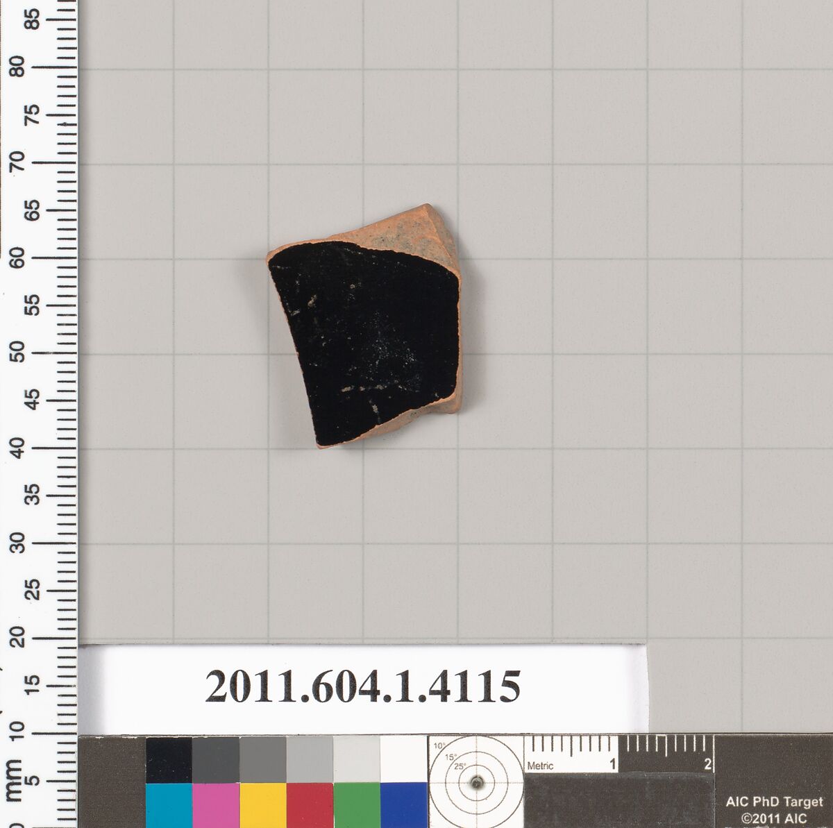 Terracotta fragment of a kylix (drinking cup), Terracotta, Greek, Attic