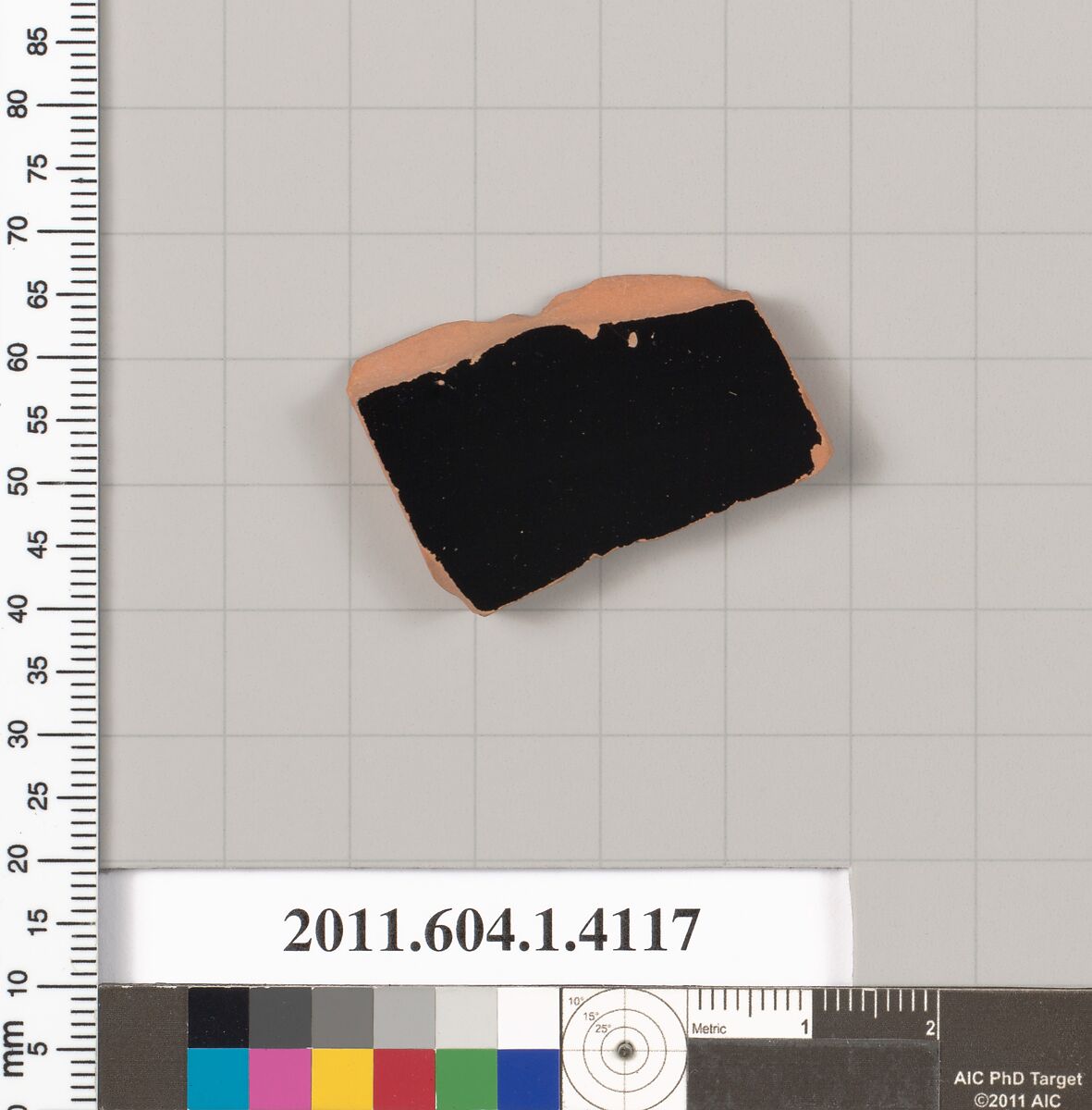 Terracotta fragment of a kylix (drinking cup), Terracotta, Greek, Attic