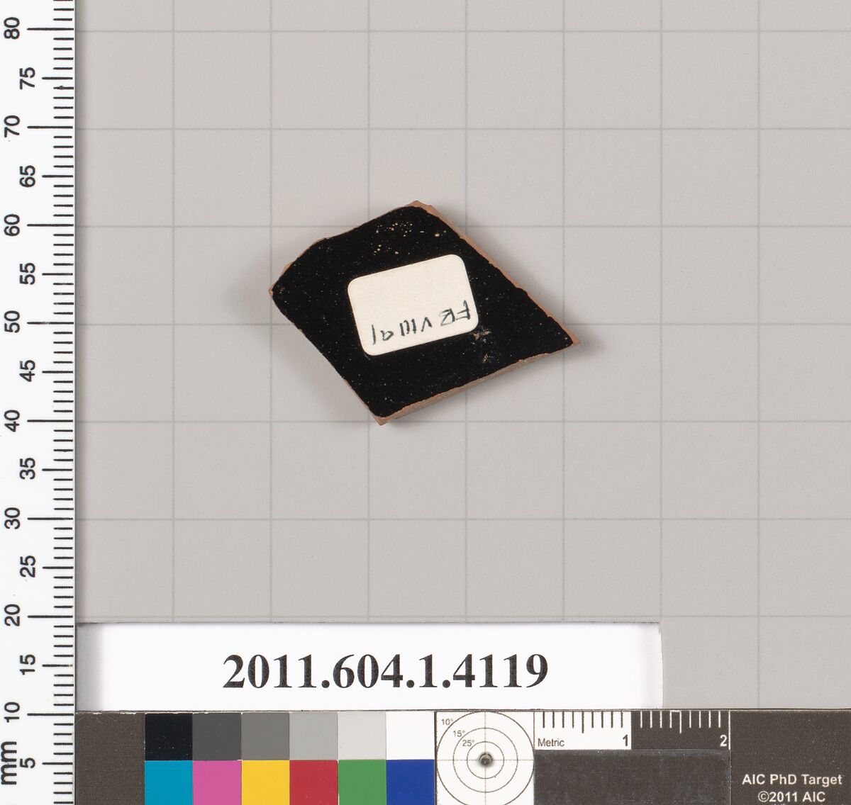 Terracotta fragment of a kylix (drinking cup), Terracotta, Greek, Attic