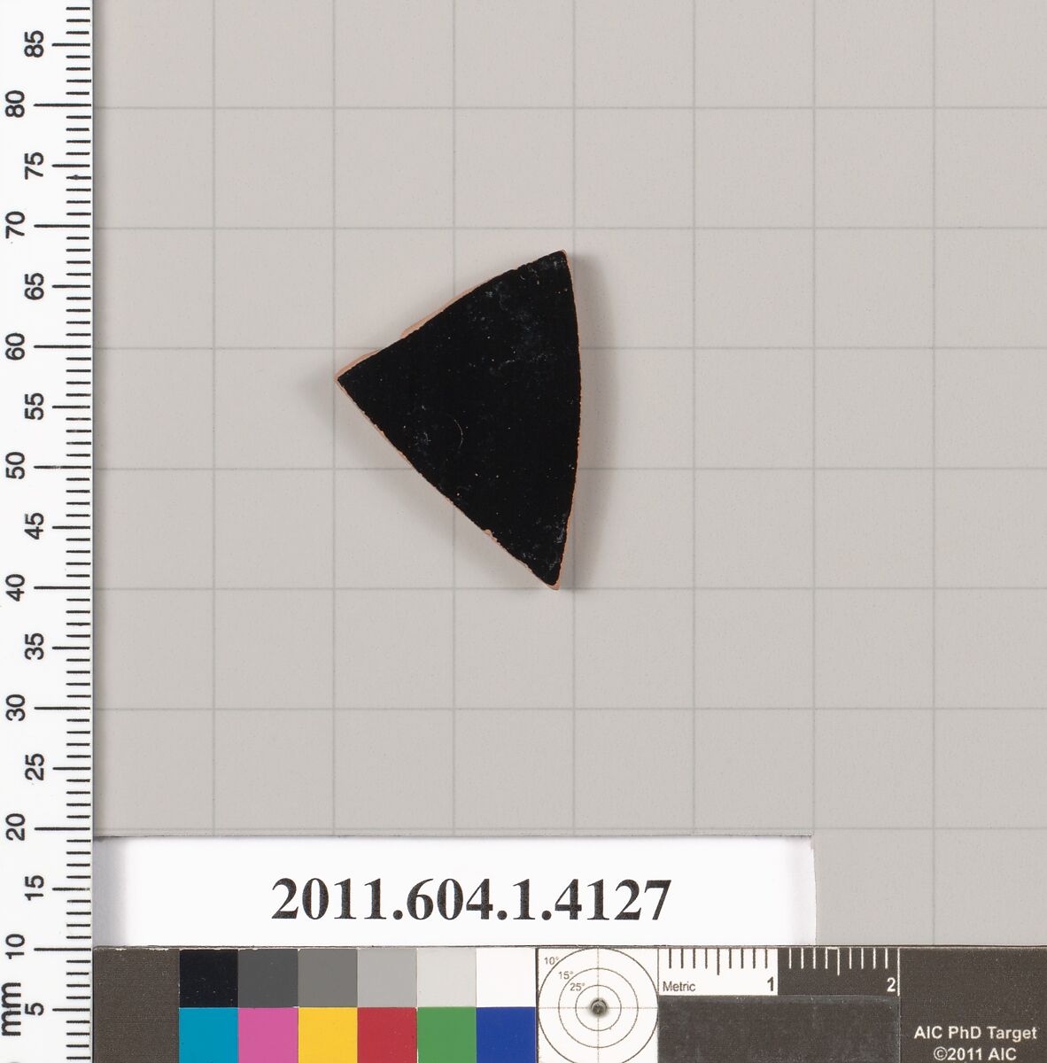 Terracotta fragment of a kylix (drinking cup), Terracotta, Greek, Attic