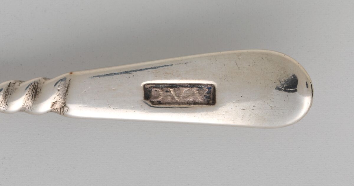 Salt Spoon, Daniel Van Voorhis (1751–1824), Silver, American