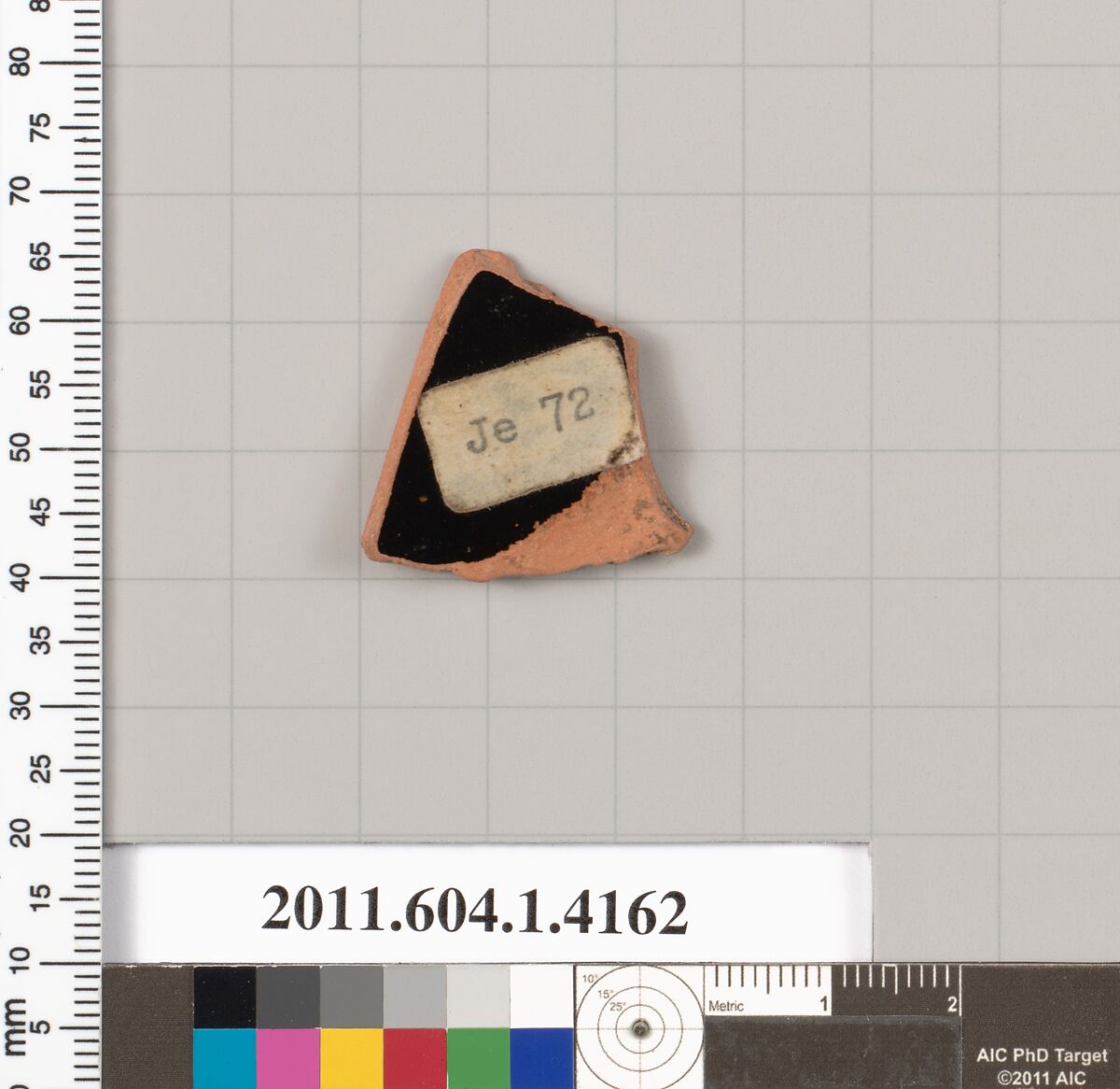 Terracotta fragment of a kylix (drinking cup), Terracotta, Greek, Attic