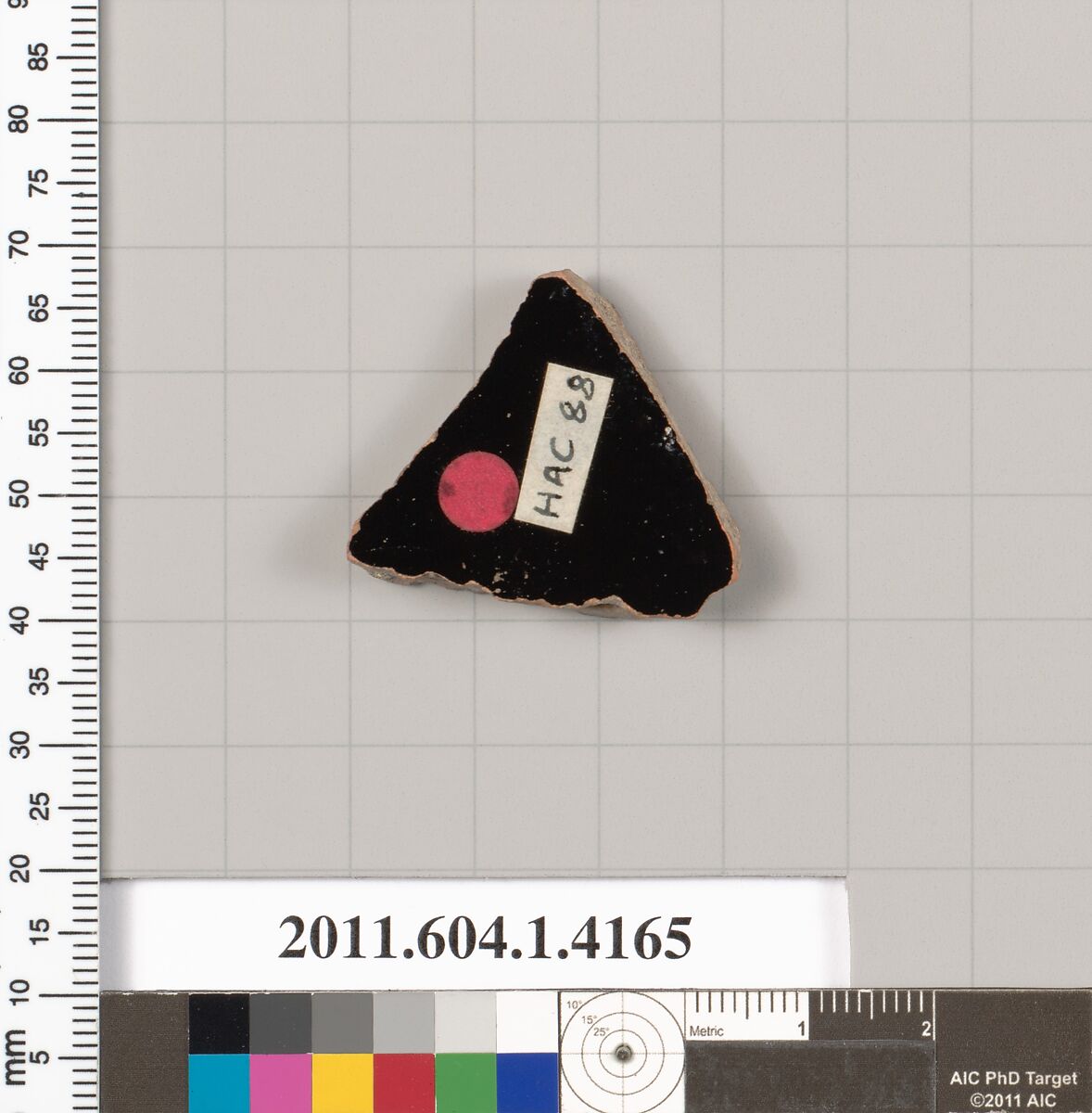 Terracotta fragment of a kylix (drinking cup), Terracotta, Greek, Attic