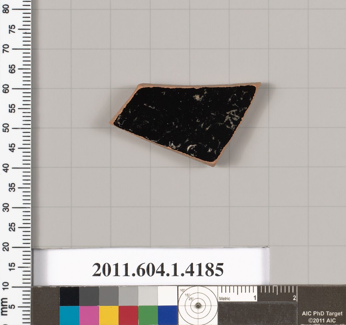 Terracotta fragment of a kylix (drinking cup), Terracotta, Greek, Attic