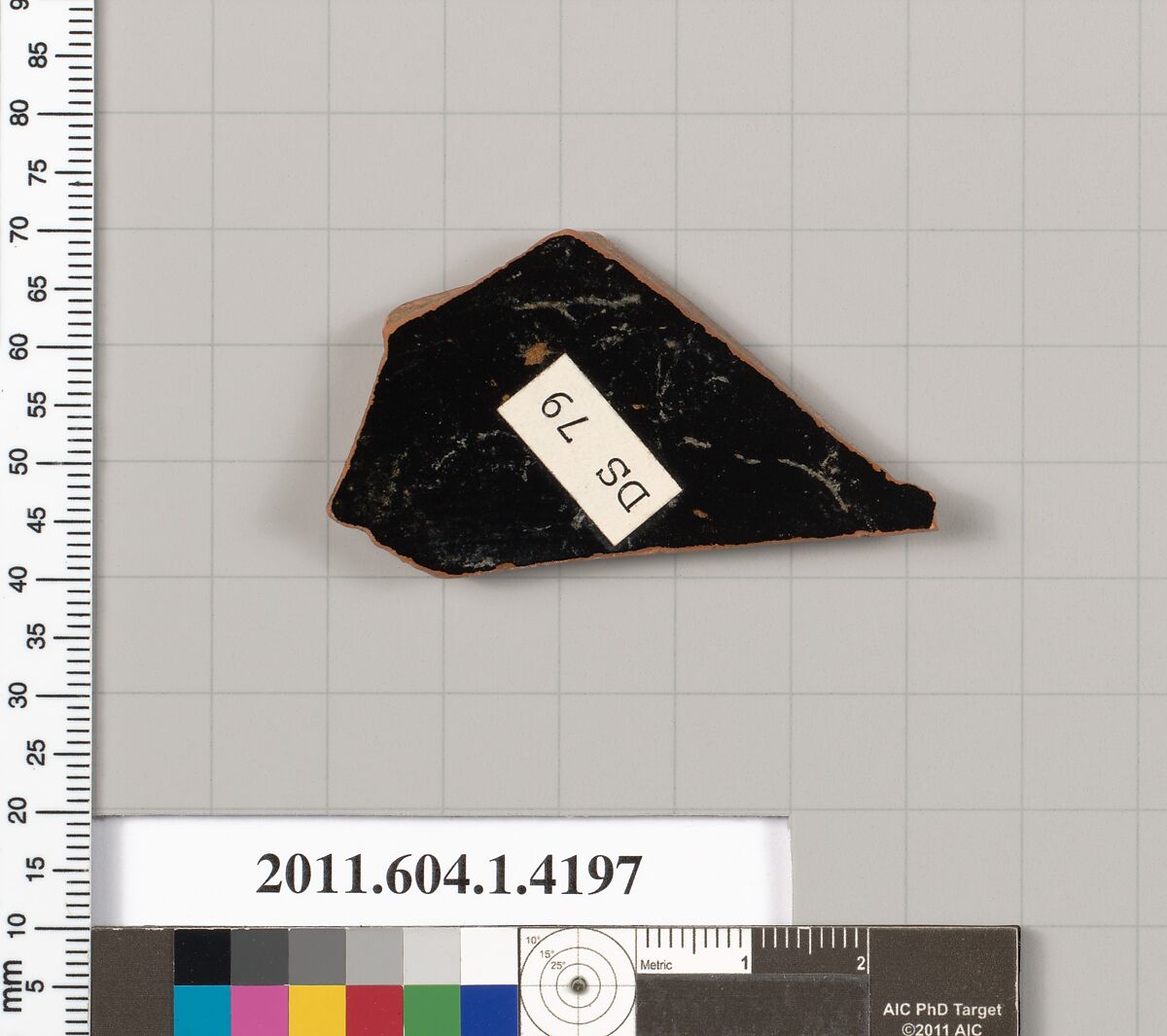 Terracotta fragment of a kylix (drinking cup), Terracotta, Greek, Attic