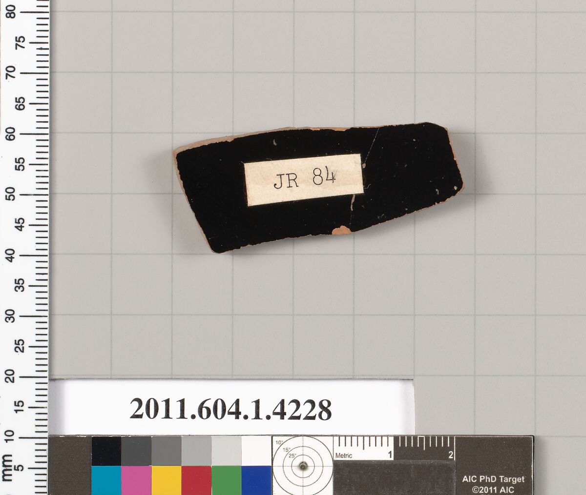 Terracotta fragment of a kylix (drinking cup), Terracotta, Greek, Attic