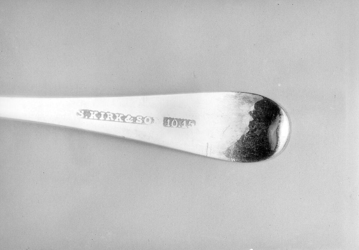 Salt Spoon, Samuel Kirk and Son (1846–68), Silver, American