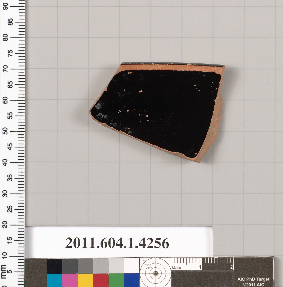Terracotta rim fragment of a kylix (drinking cup), Terracotta, Greek, Attic